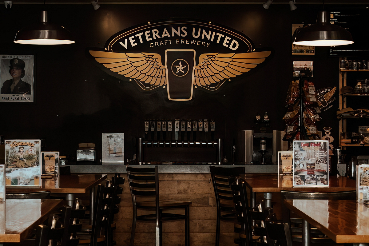 Veterans United Craft Brewery taproom