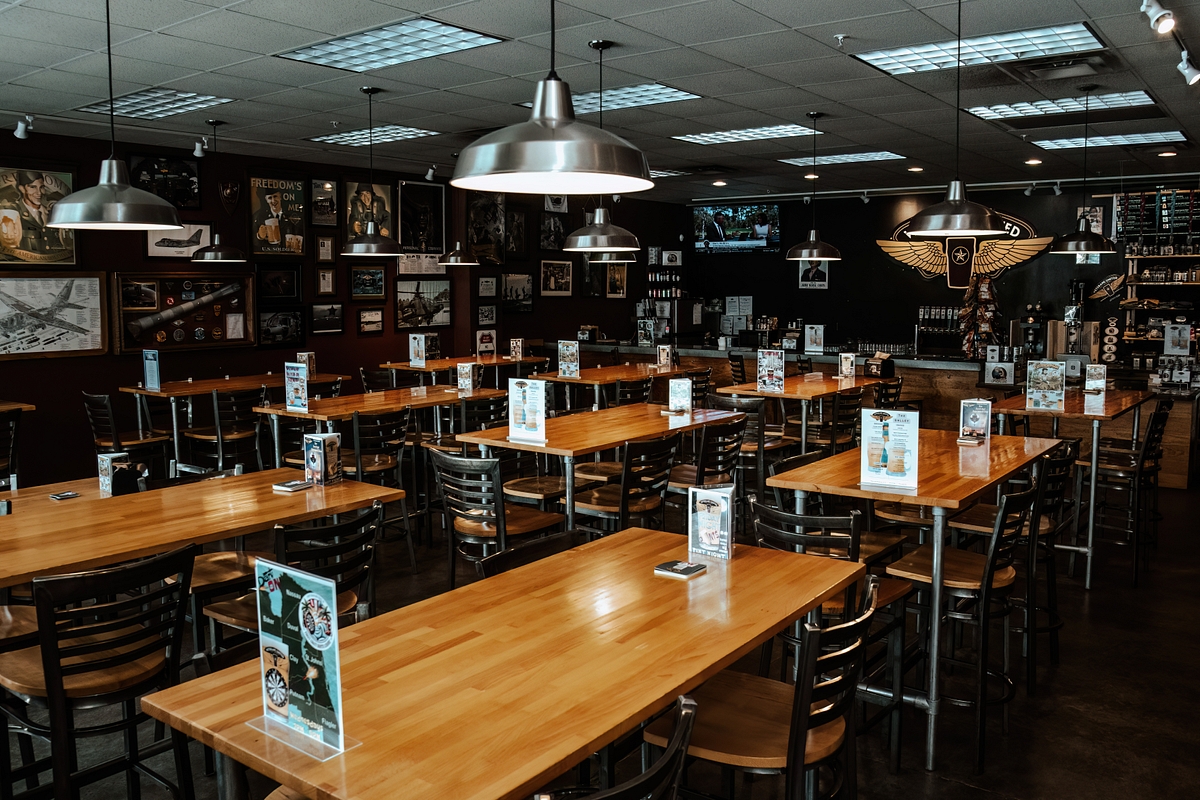 Veterans United taproom interior